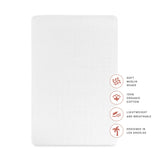 All-Stages Bassinet Sheet in GOTS Certified Organic Muslin Cotton