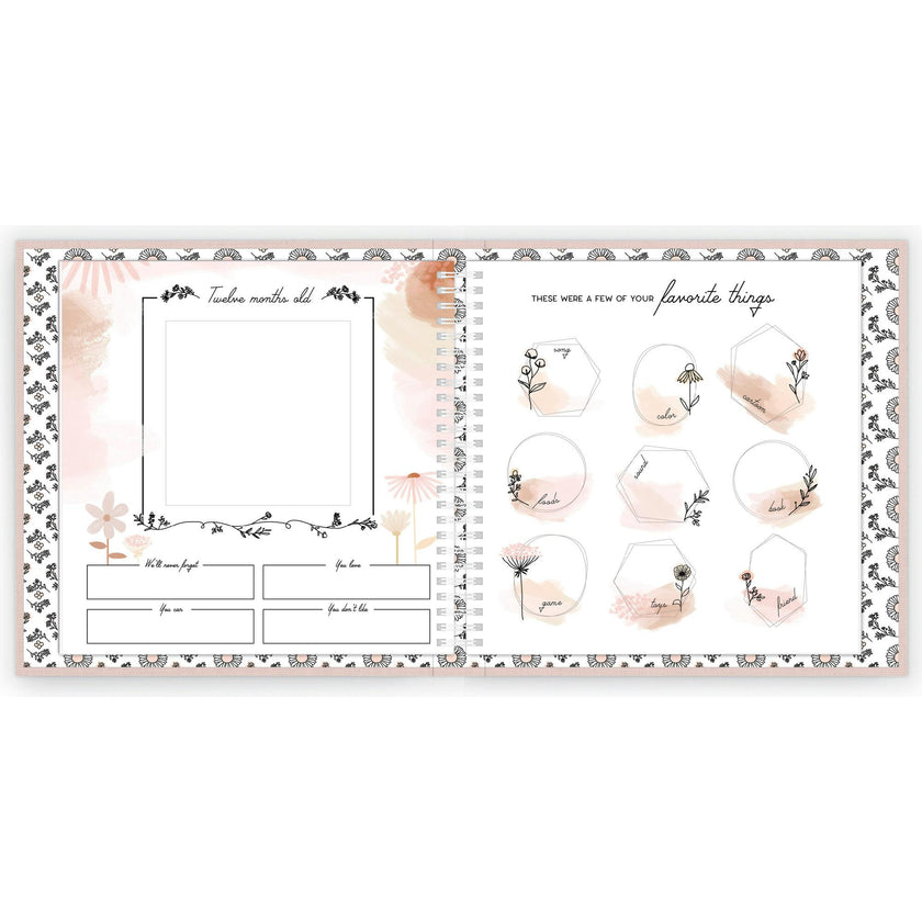 Wildflower Meadow Luxury Memory Baby Book