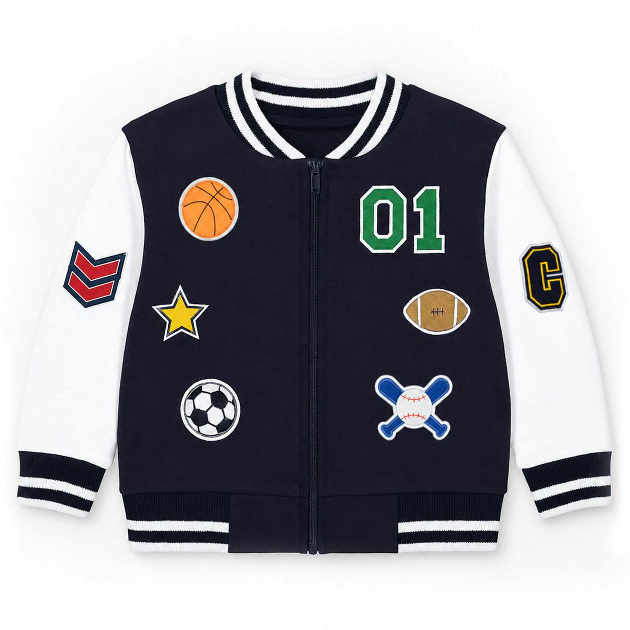 French Terry Varsity Sports Jacket