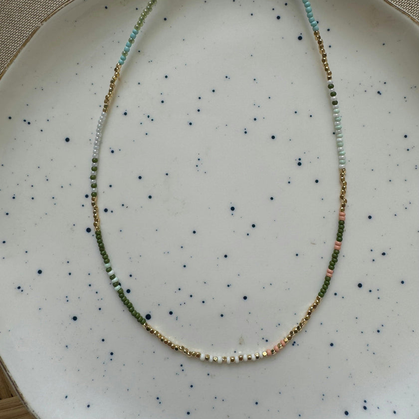Coral Cactus Necklace