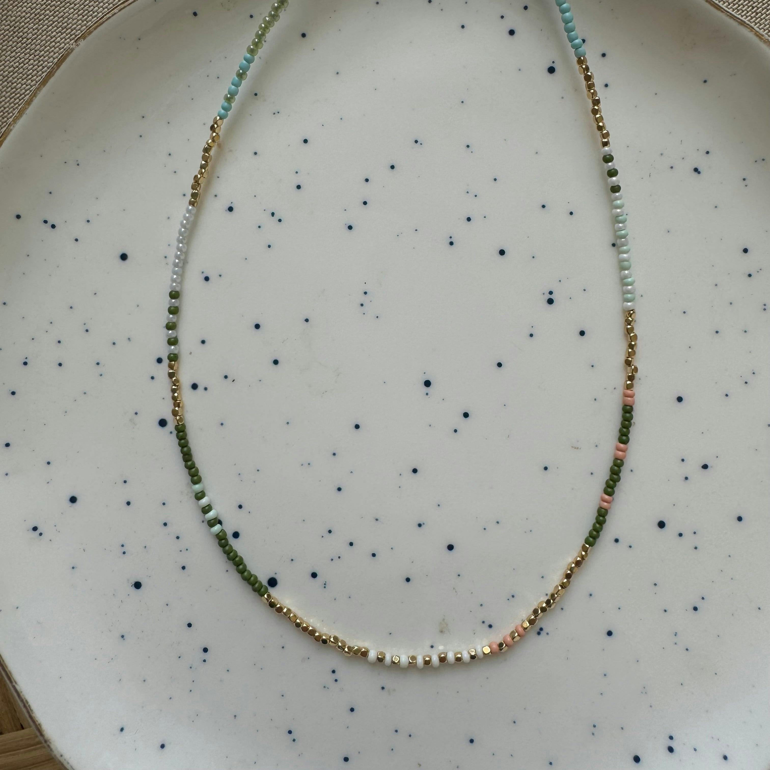 Coral Cactus Necklace
