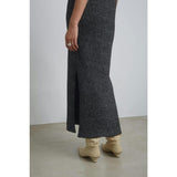 Women's Isla Lurex Wavy Rib Knit Long Tank Sweater Dress