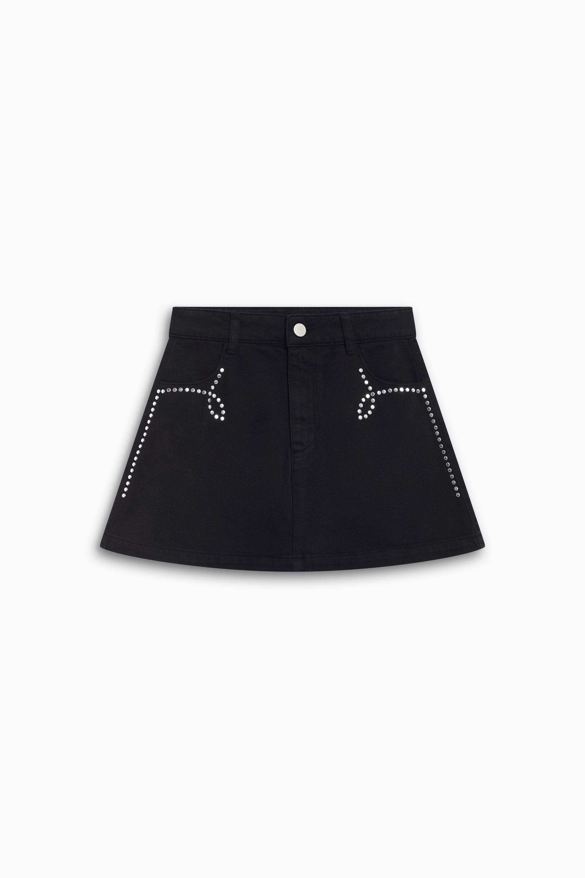 TNS Denim Teen Studded Skirt