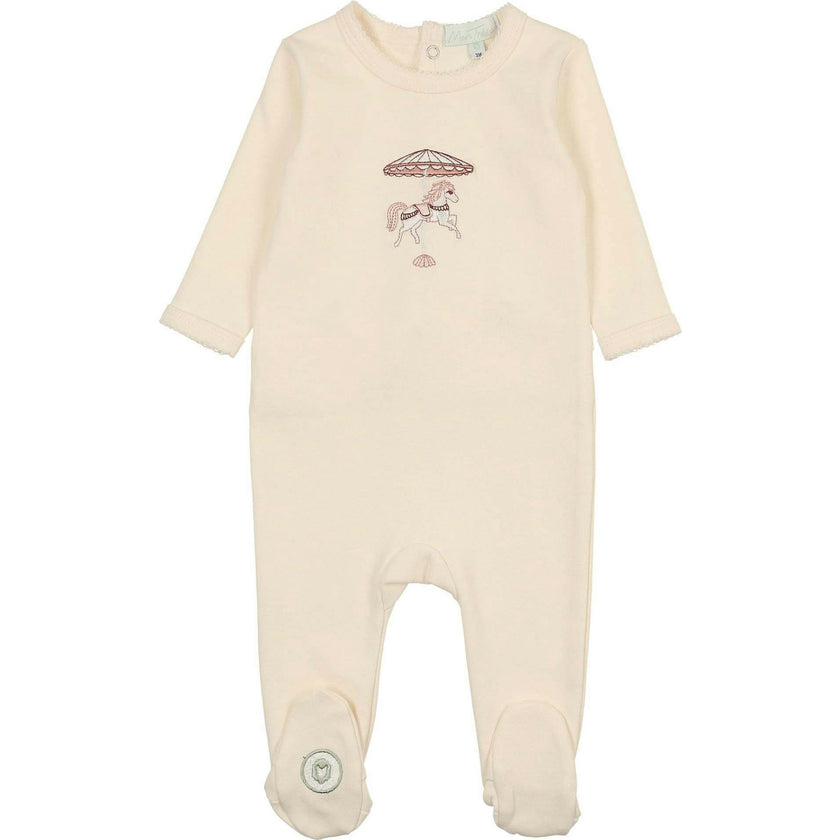 Prancing Footie Barely Pink