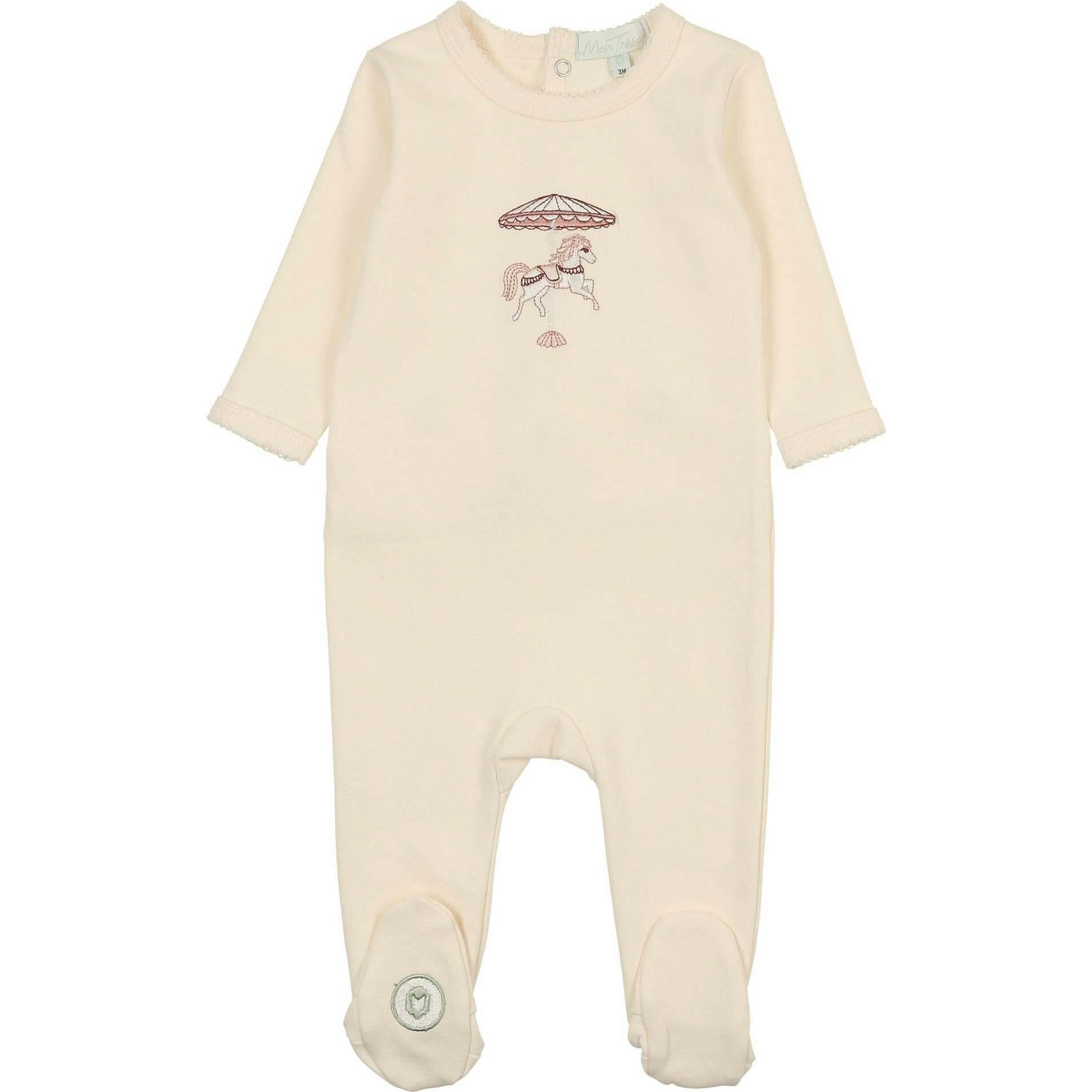 Prancing Footie Barely Pink