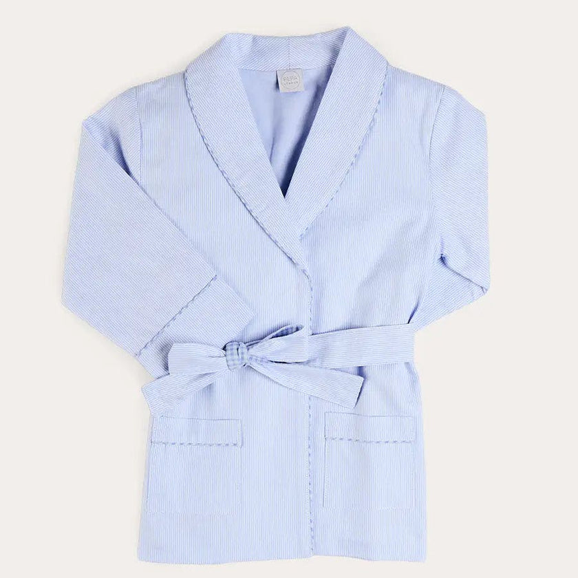Barnaby Stripe Light Weight Dressing Gown in Blue (2-10yrs)