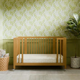 Rolli 9-in-1 Convertible All-Stages® Crib with Bassinet & Toddler Bed Conversion Kits in Honey