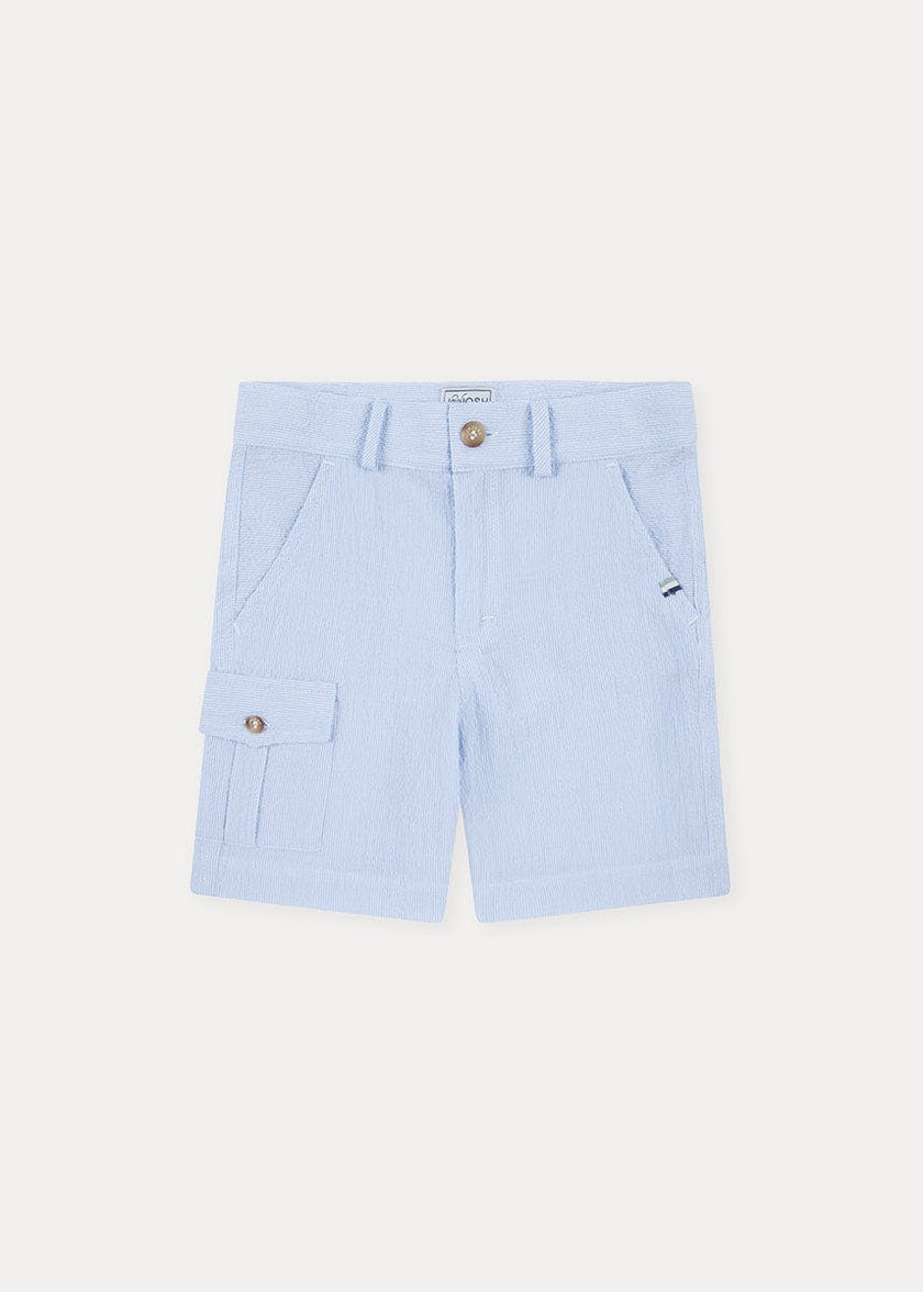 Seersucker Cargo Shorts