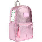 Kane Mini Backpack, Metallic Pink/Silver