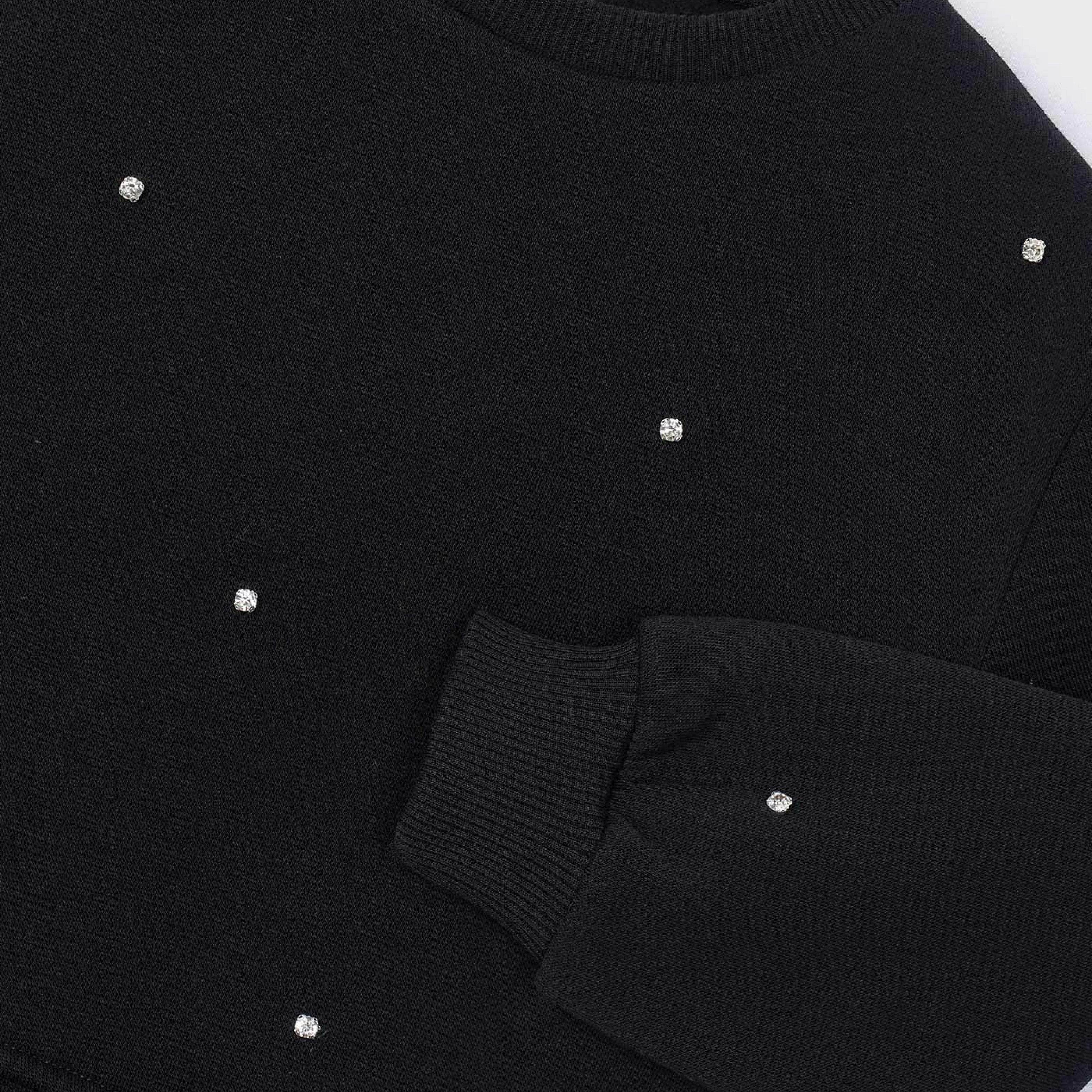 Black Studded Sweatshirt