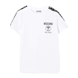 White Monogram Tape & Logo T-shirt