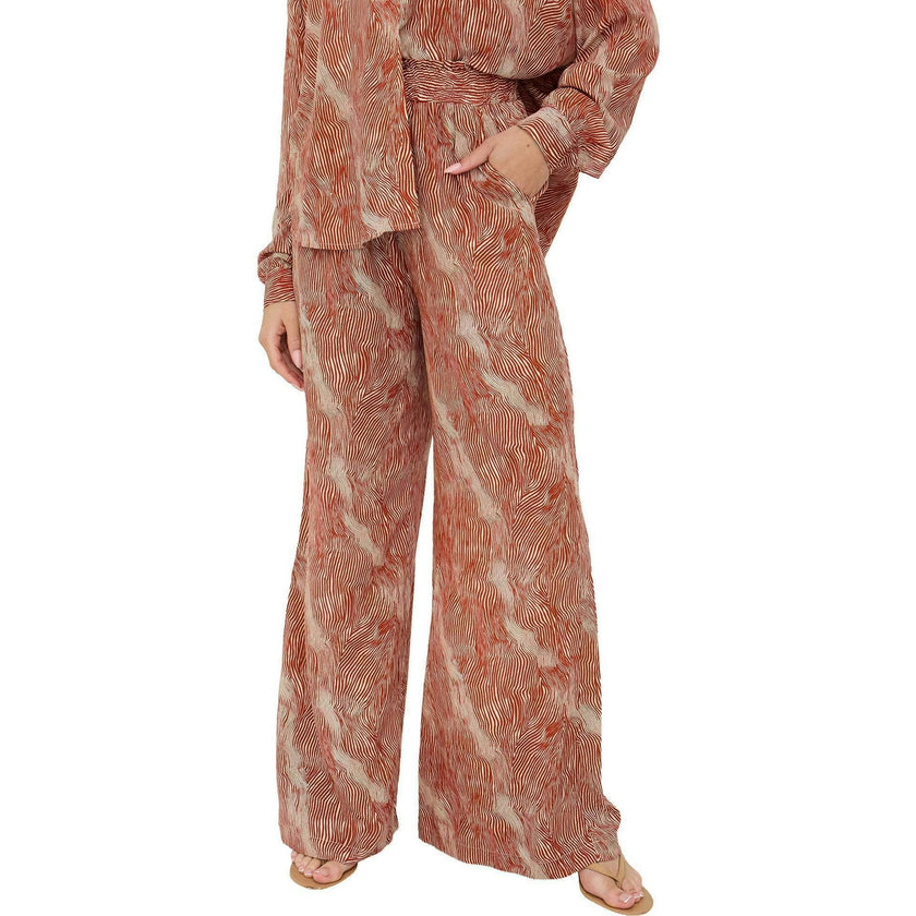 Ginger High Waist Tiger Print Trouser