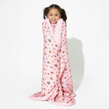 Nutcracker Pink Bamboo Sherpa Blanket