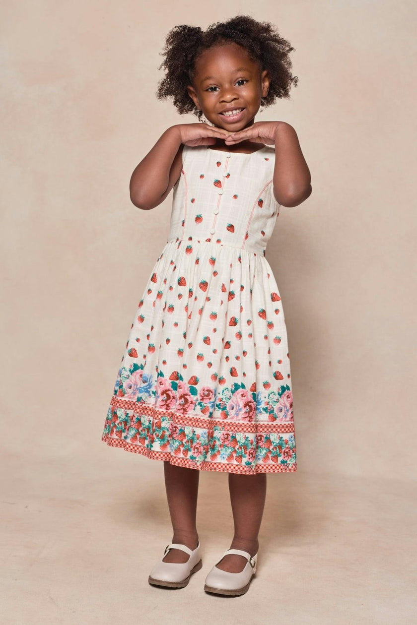 Mini Sadie Dress in Strawberry Vintage Tier