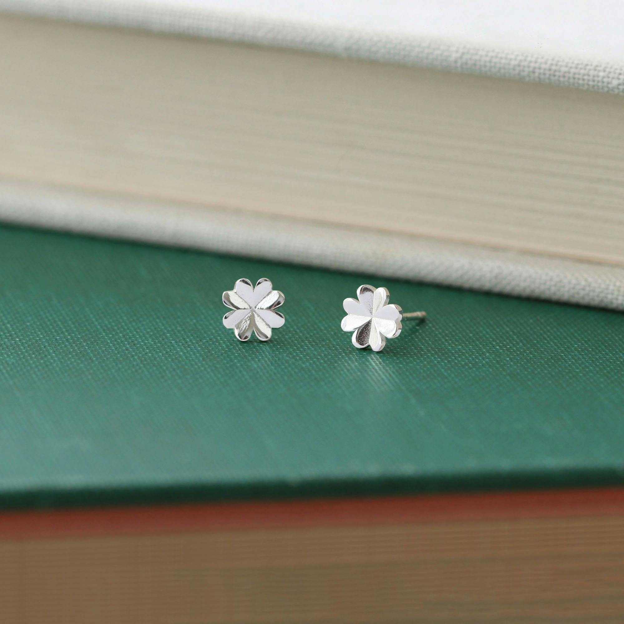 Four Leaf Clover Stud Earrings