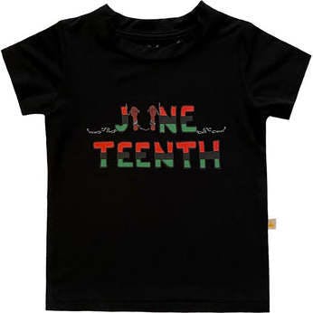 Baby & Toddler Bamboo Juneteenth T-Shirt, Black