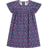Olivia Floral Short Sleeve A-Line Dress, Pink