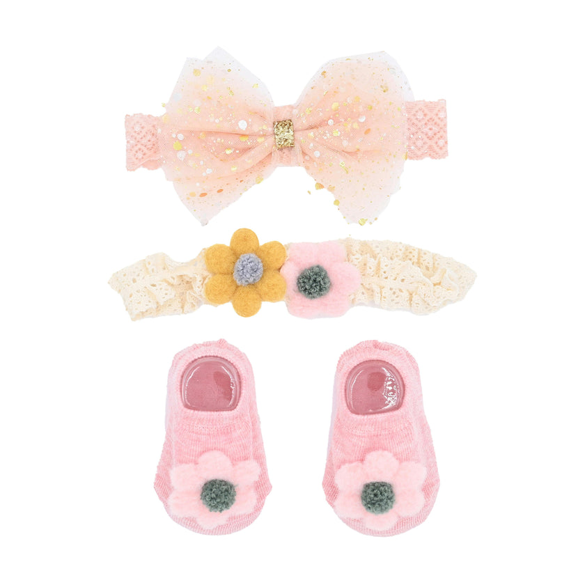 Lace Headband & Sock Gift Set