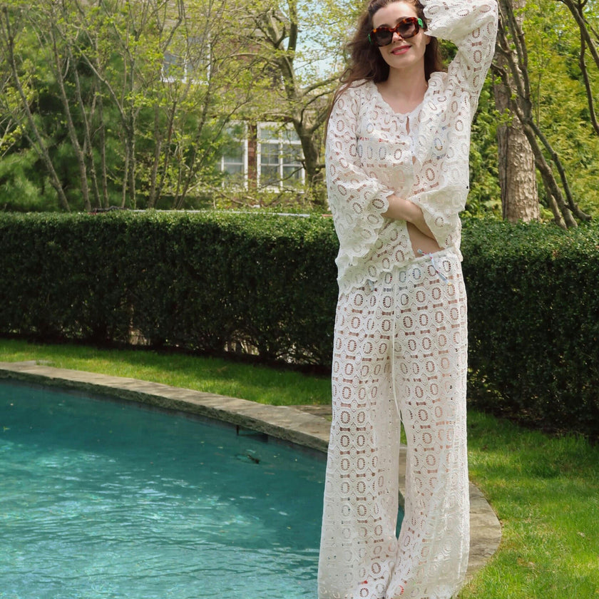 The Enella Tunic - White Broderie