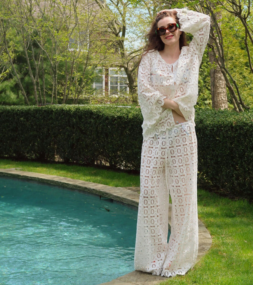 The Enella Tunic - White Broderie