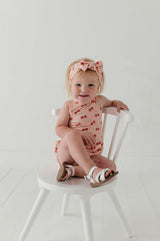 Baby Girl Bubble Bodysuit Set in Cherries