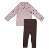 Organic Ruffle Collar Top & Leggings Set