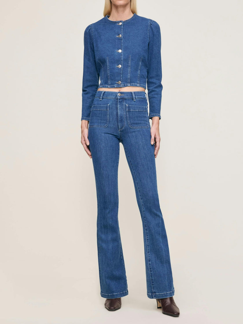 Bridget Boot High Rise Instasculpt™ 33" Jeans Blue Water