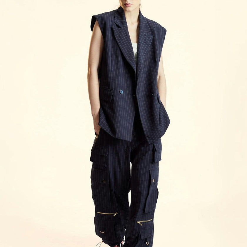 Pinstripe Vest