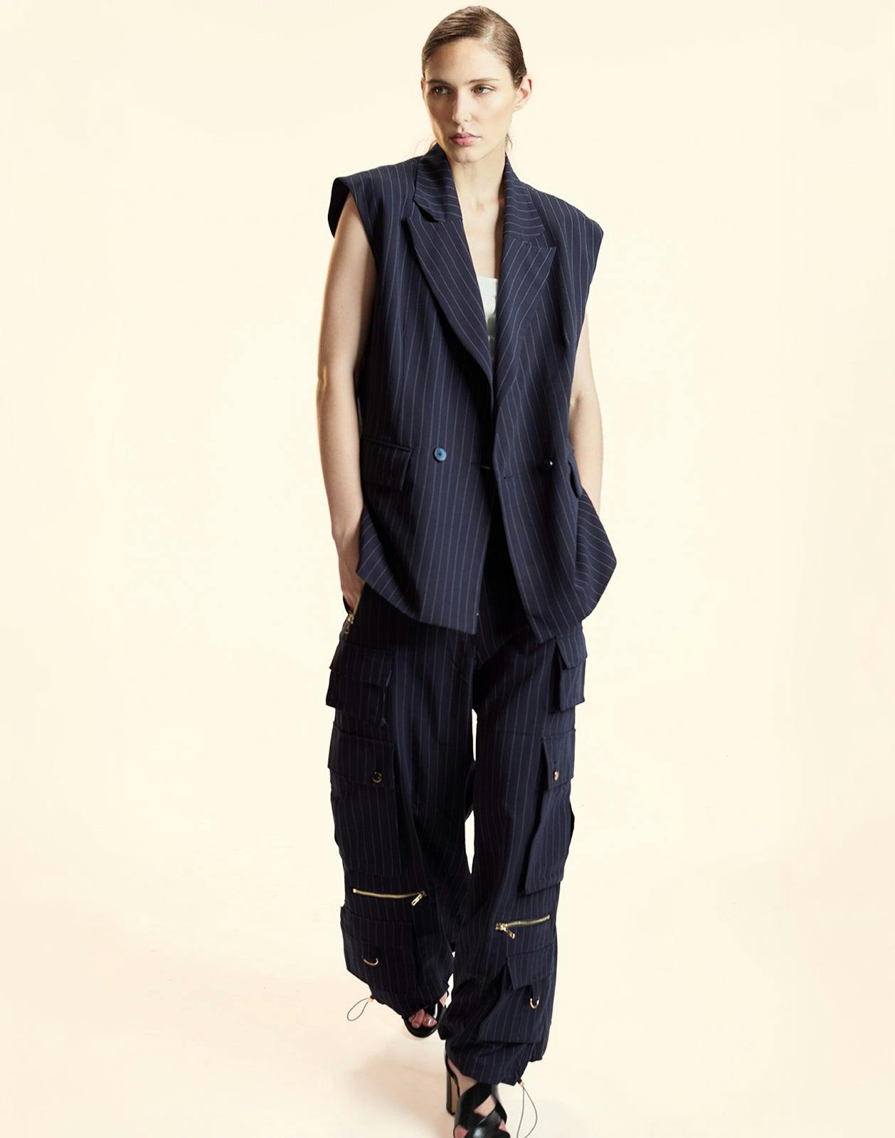 Pinstripe Vest