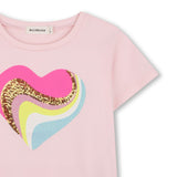 Pink Heart Glitter T-Shirt