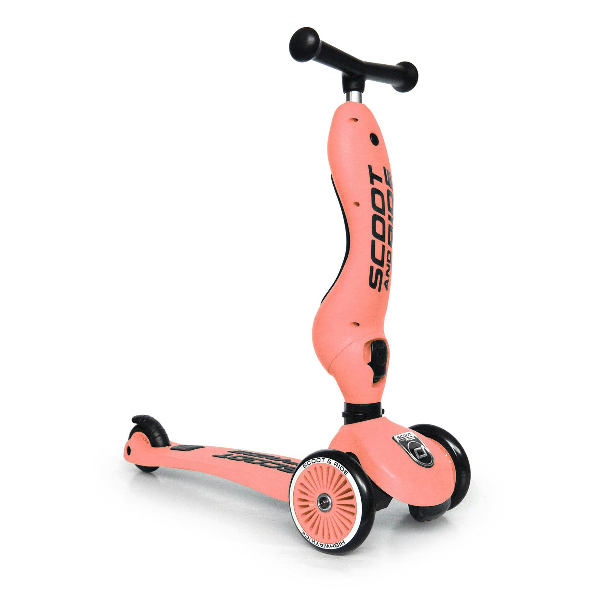 HighwayKick 1 Scooter and Ride On Toy Peach