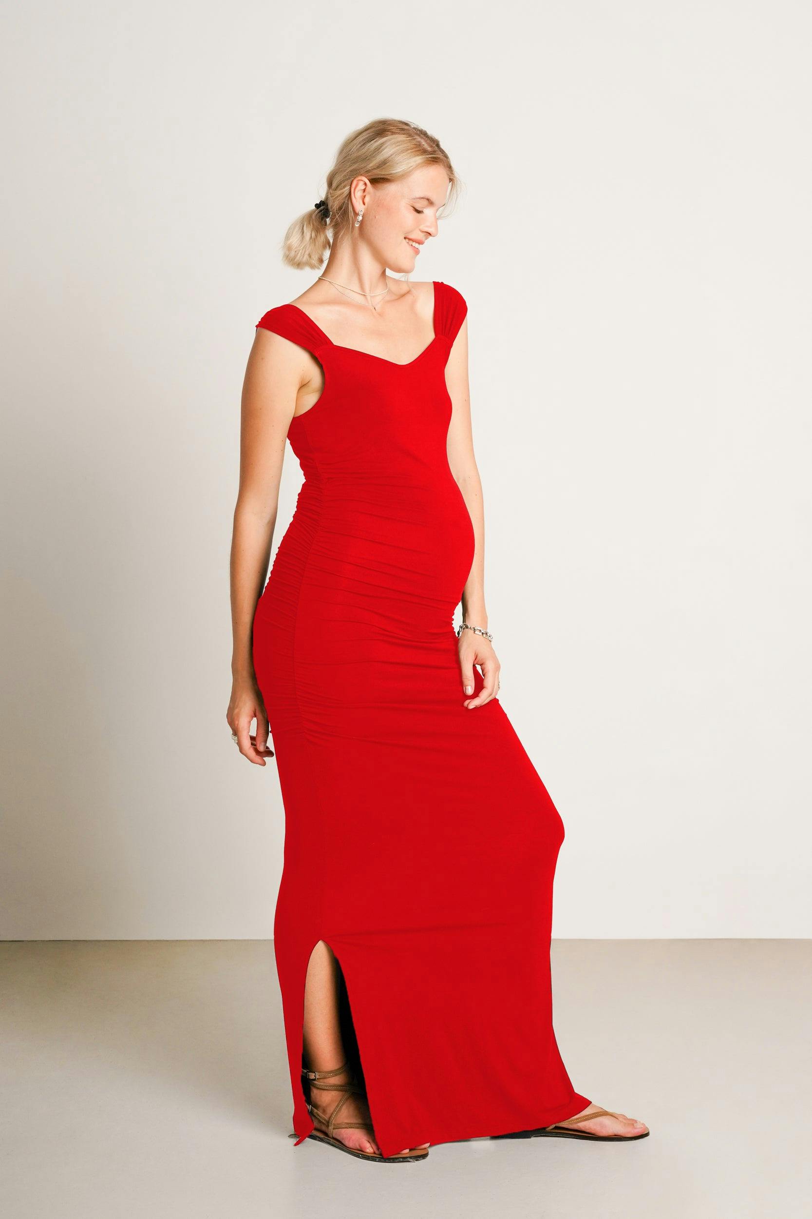 Zoey Maternity Maxi Dress