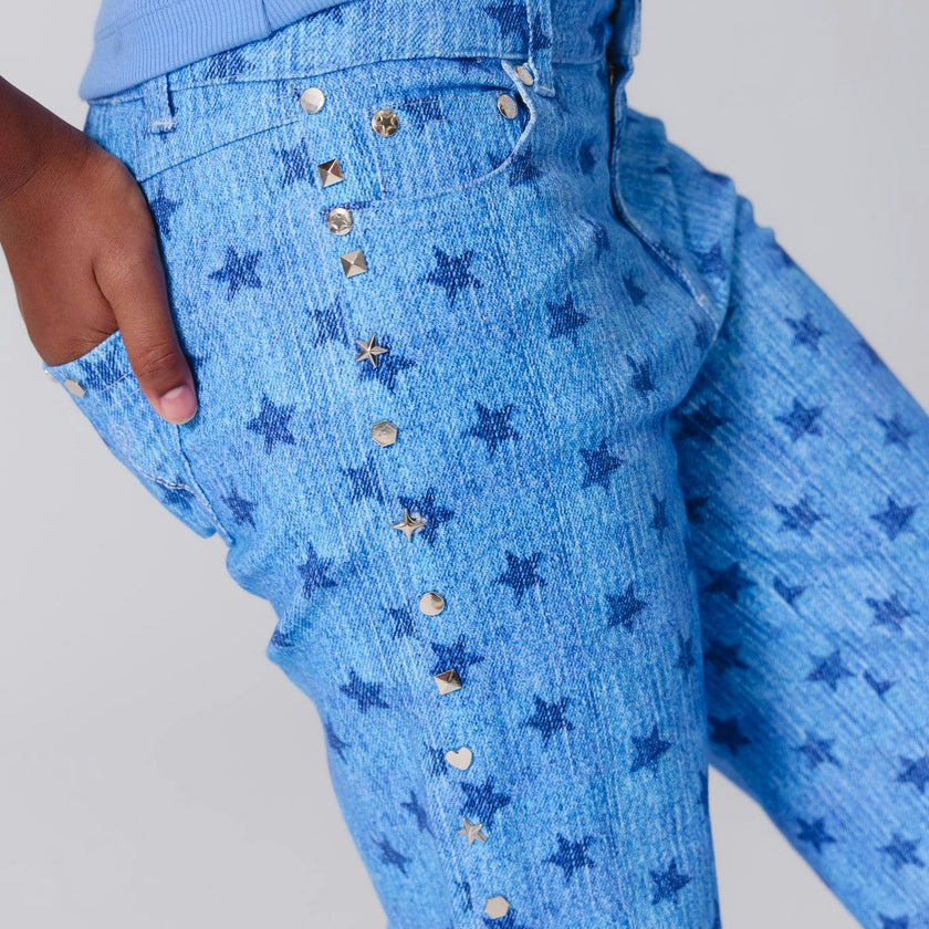 Girls Twill Stud Pant