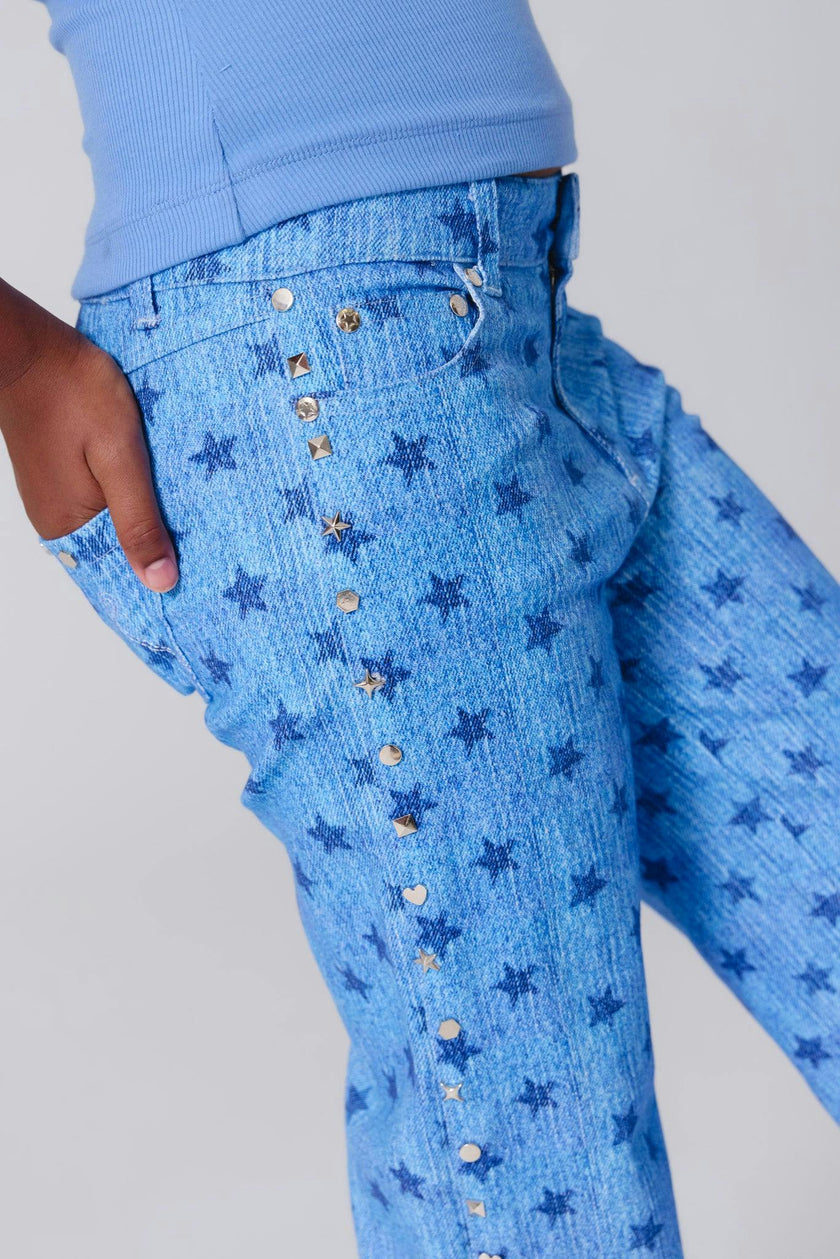 Girls Twill Stud Pant