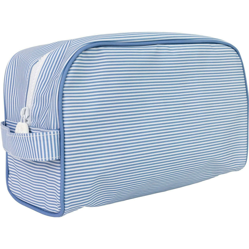 The Dopp Kit in Navy Mini Stripe