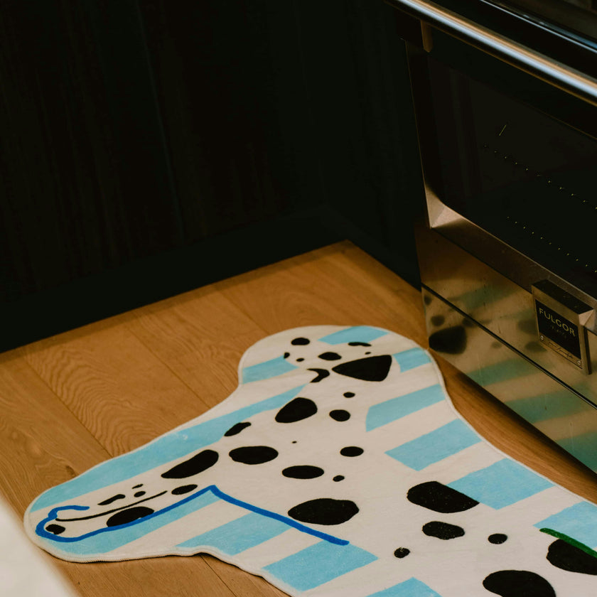 Irregular Shaped Dog Runner Rug by Lu Yang