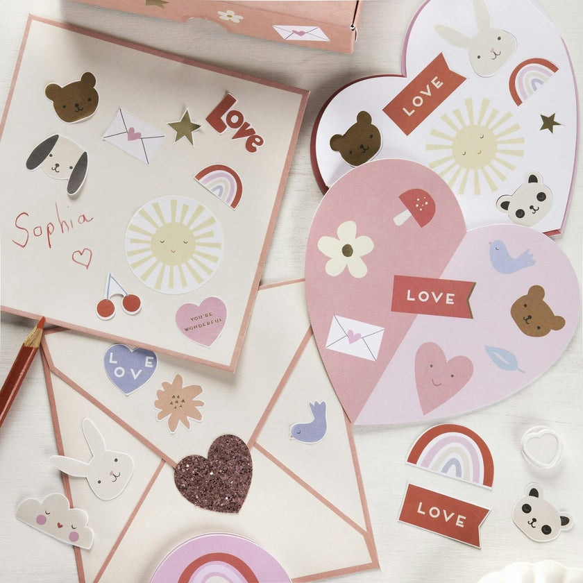 Heart Concertina Valentine Cards