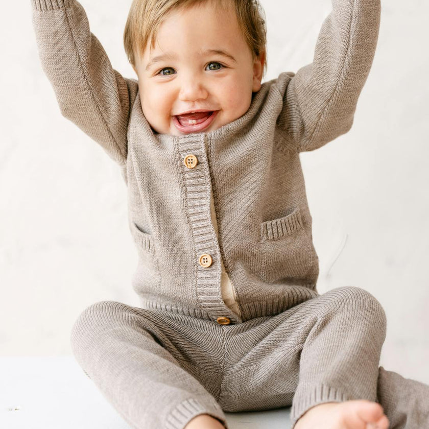 Merino Wool Baby Cardigan