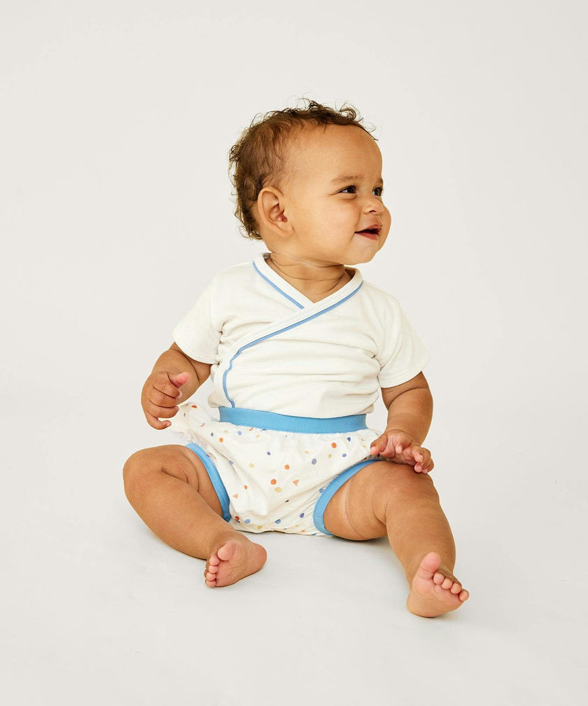 Crossbody Short Sleeve Onesie