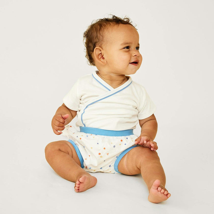 Crossbody Short Sleeve Onesie