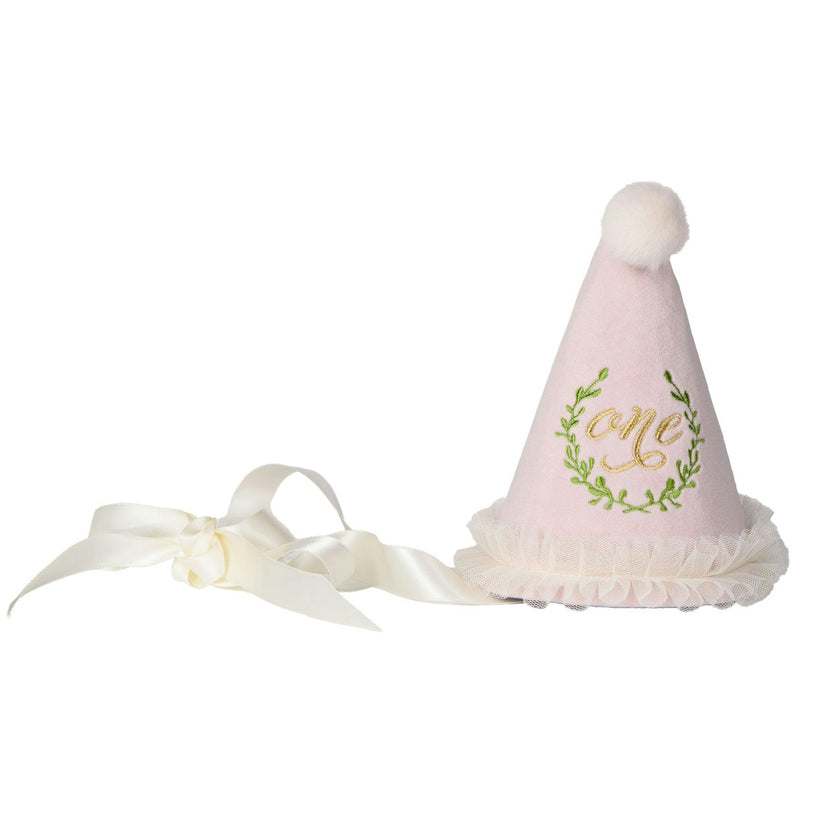 Velvet Embroidered Birthday Hat