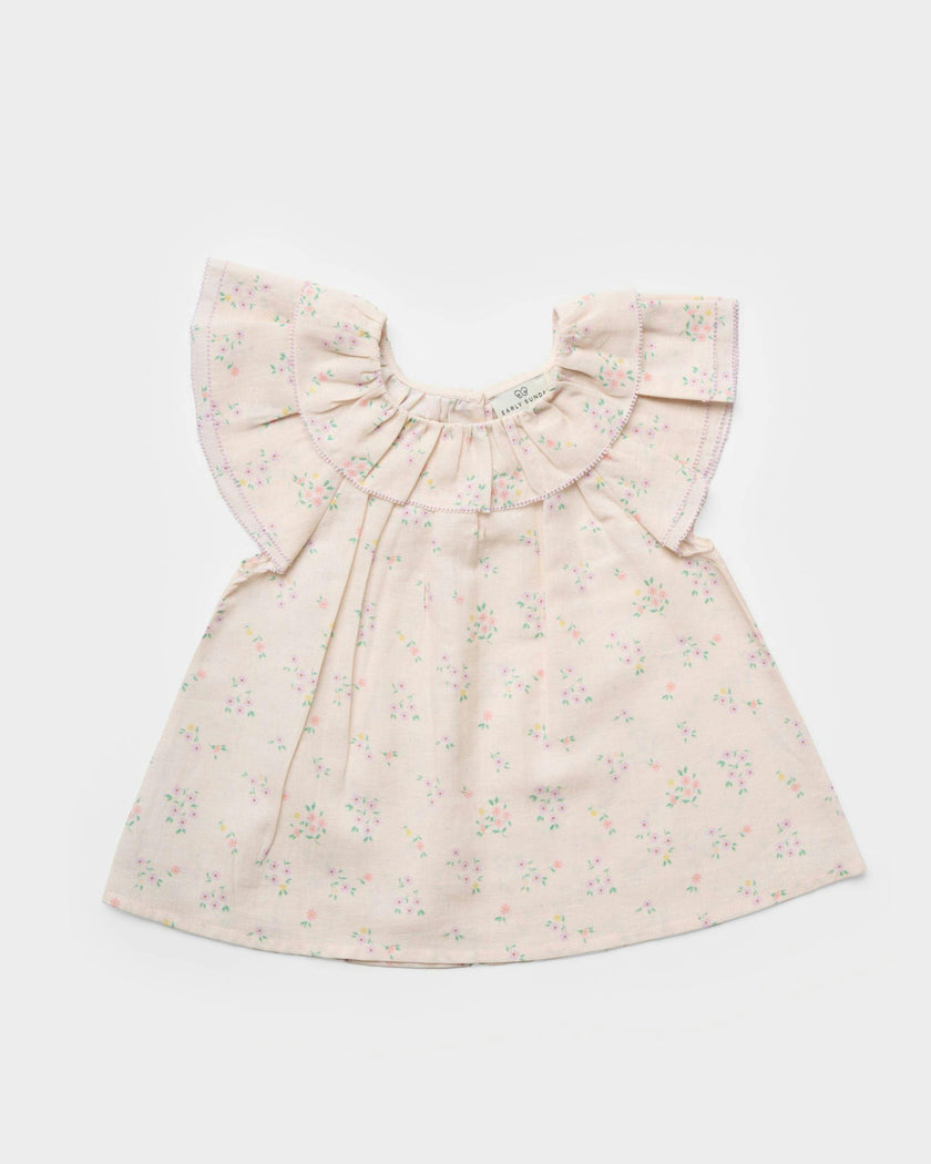Lola Blouse - Painted Bouquet print