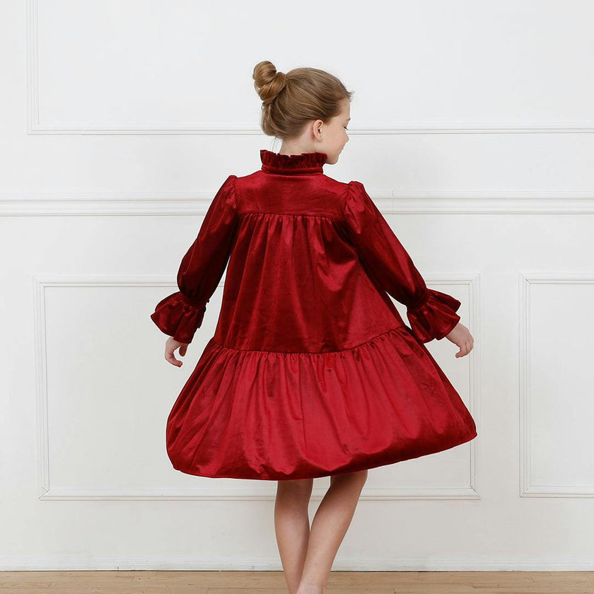 Evelyn Dress, Red