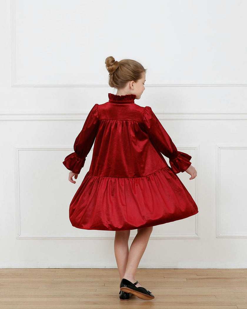 Evelyn dress (ruby red)
