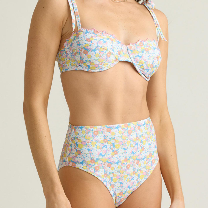 women's jasmine blossom high waist bikini bottom