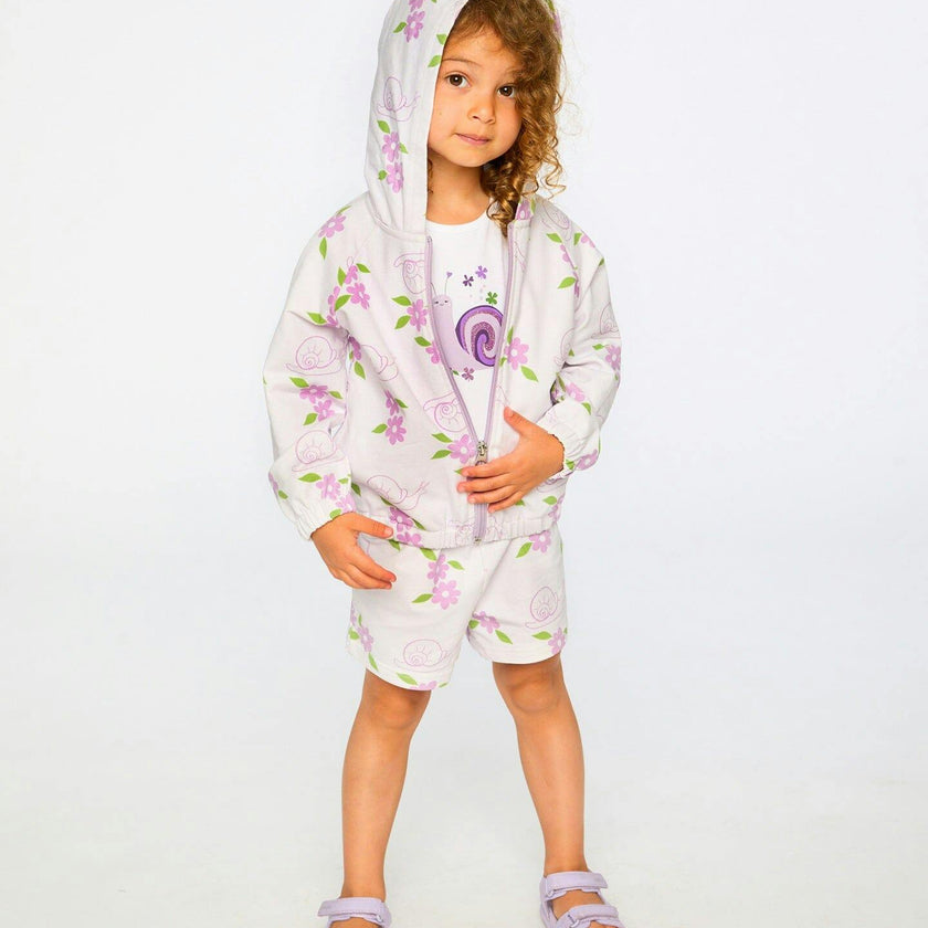 French Terry Hooded Cardigan