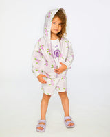 French Terry Hooded Cardigan