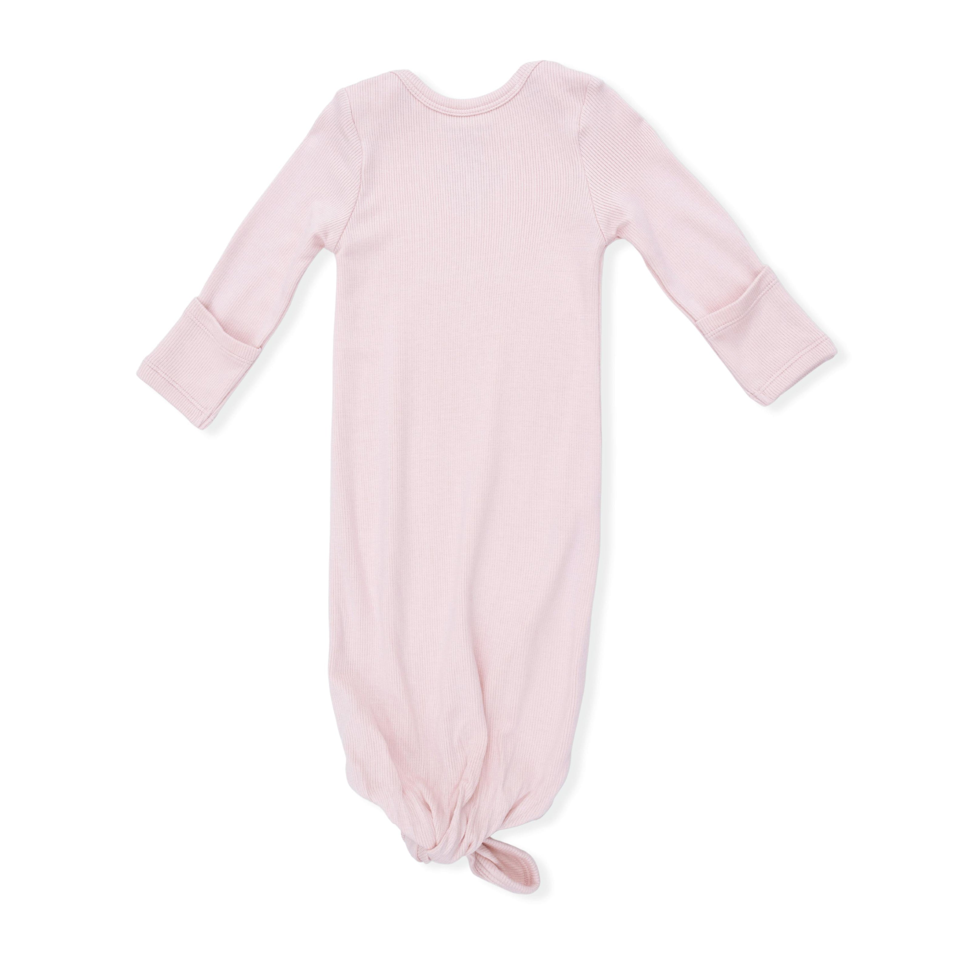 Solid Veiled Pink - Knotted Gown and Hat