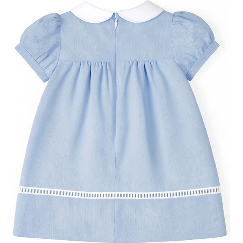Pincord Dress With Flowers