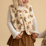 Amber Sherpa Corduroy Reversible Vest